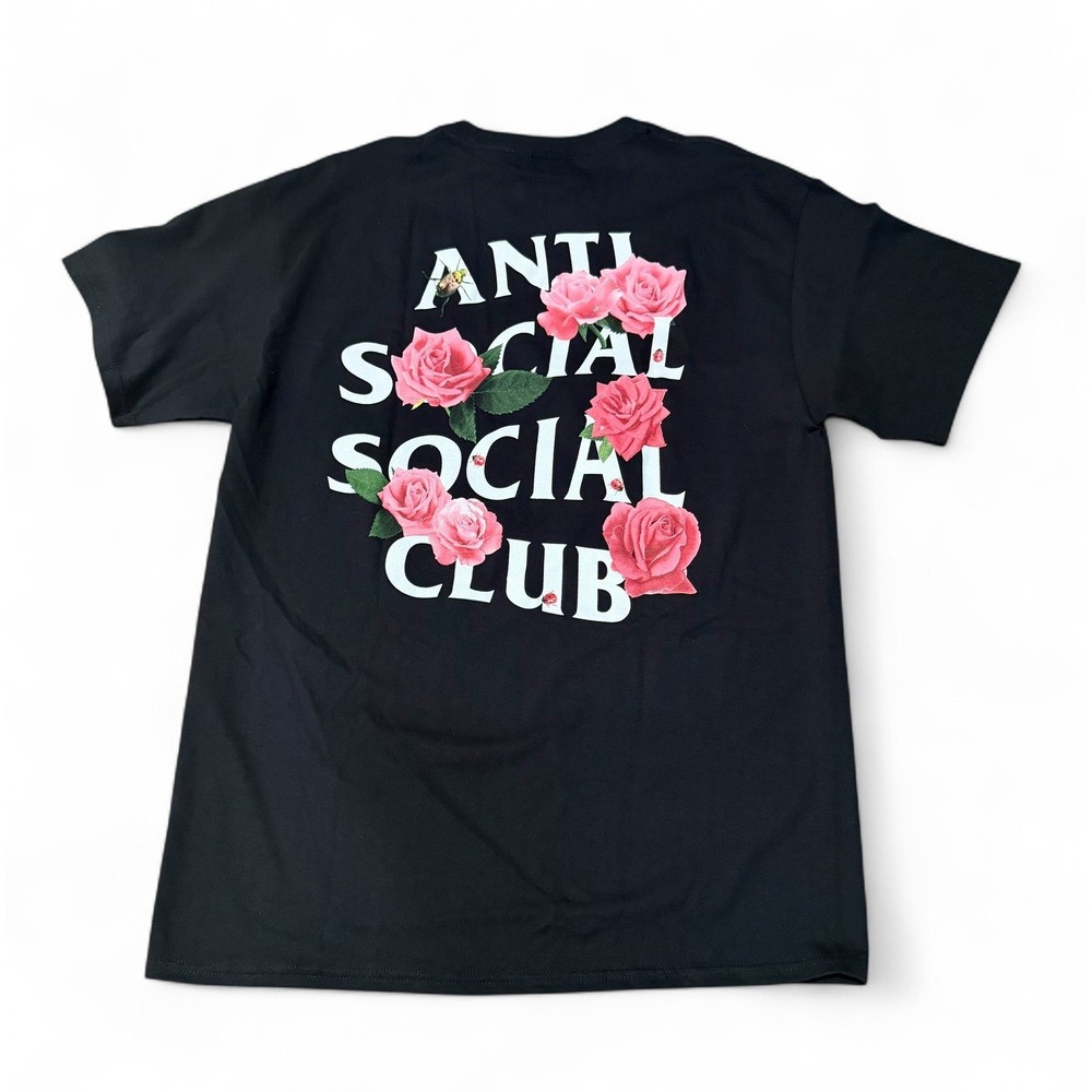 Anti Social Club Smells Bad Black Shirt -Size Large